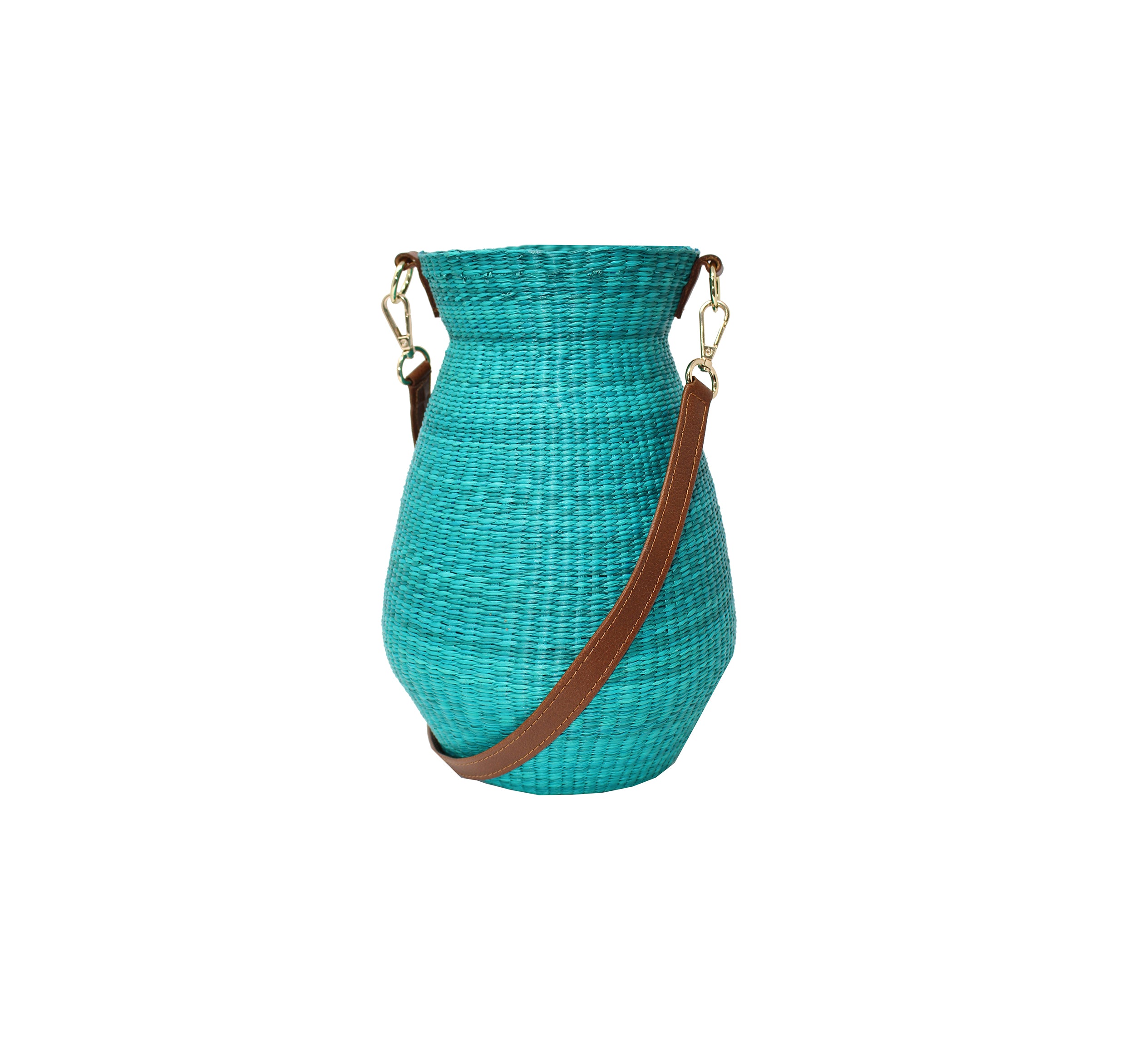Structured Natural Woven Straw Bag