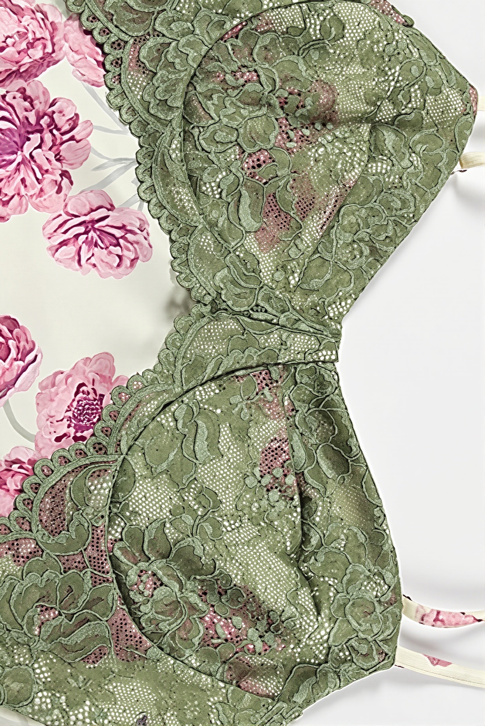 Contrast Lace Floral Cami Maxi Dress - Image 6