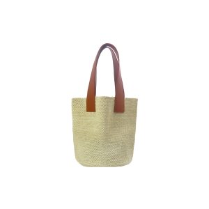 Detailed Medium Woven Woven Straw Bag