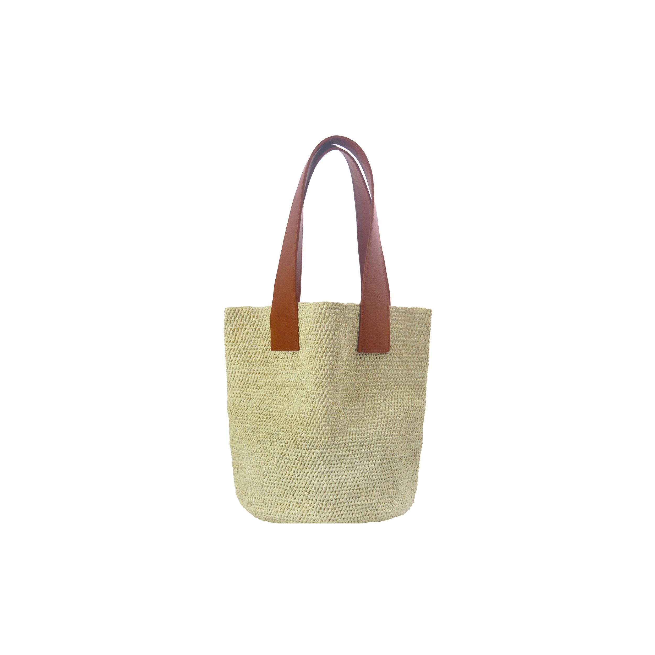 Detailed Medium Woven Woven Straw Bag
