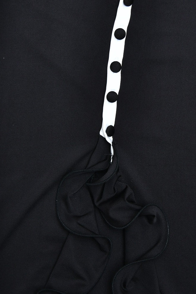 Afterglow Solid Flare Sleeve Split Maxi Dress - Image 4