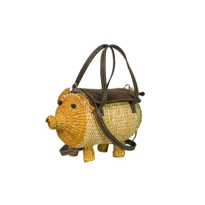 Natural Leather Mini Pig Bag