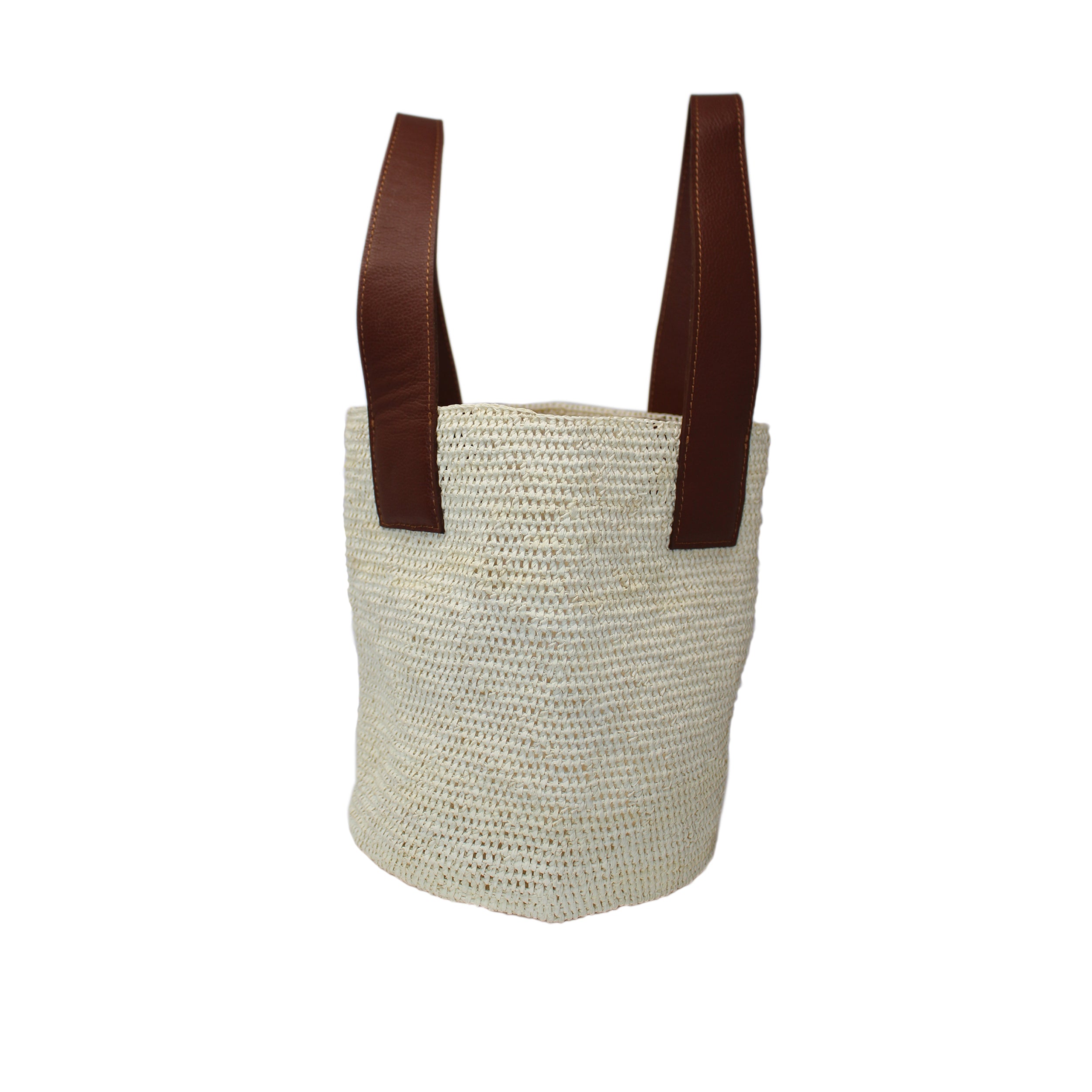 Detailed Medium Woven Woven Straw Bag