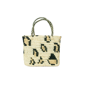 Mini Basket Mexicana In Leopard Print