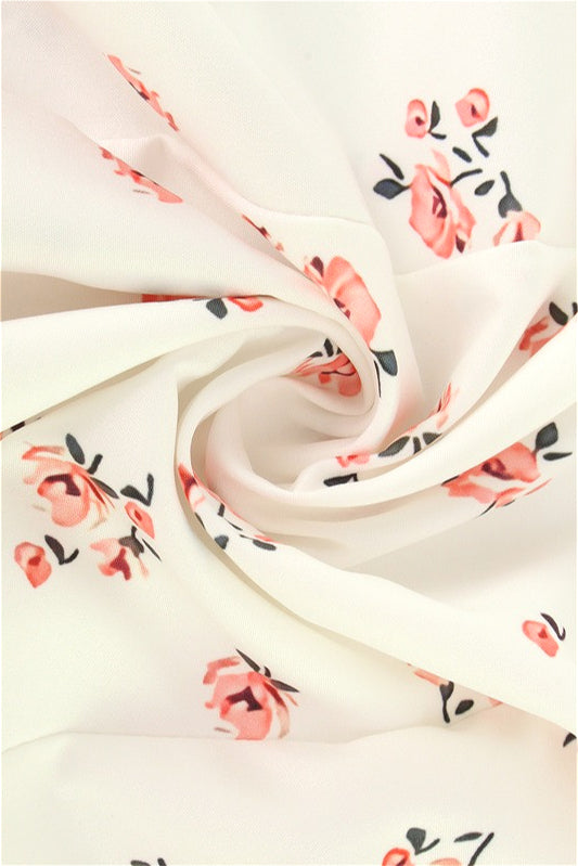 Floral Split Puff Sleeve Maxi Dress - Image 7